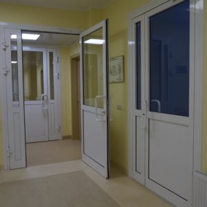 Алюминиевая дверь 800×2100 мм.